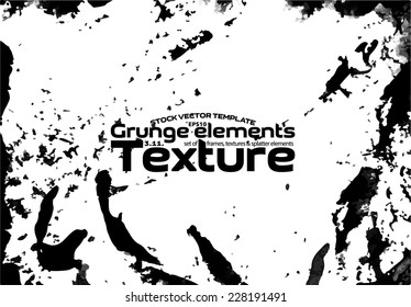 Grunge texture - stock vector template easy to use