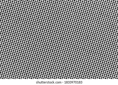 Grunge texture of surface in a small cage, located on the diagonal. A cell grid on the diagonal. Vector illustration. Overlay template.
