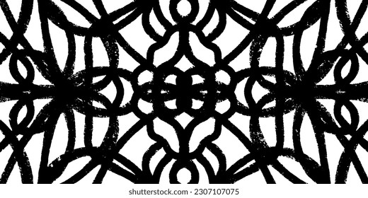 Grunge texture, symmetrical pattern, carpet. Vector background. Wall, rectangle. Element for design	
