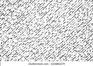 Grunge texture textiles. Monochrome halftone background of rough fabric. Noise, spots, dots, stripes and grit. Overlay template to quickly create a grunge effect. Vector illustration