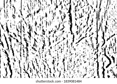 Grunge texture of uneven rough surface with noise and dirt. Abstract monochrome background. Vector illustration. Overlay template.
