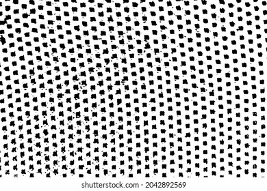 Grunge texture of an uneven rough surface with small squares, dots. Rough background. A simple background with small particles. Vector illustration. Overlay template.