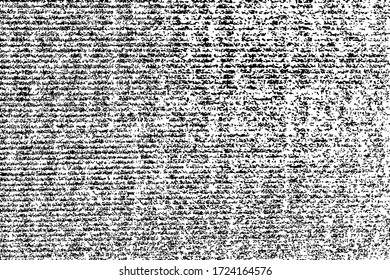 Textura gruesa de una superficie áspera, áspera y desigual, con suciedad, arenilla y manchas. Fondo monocromo abstracto. Ilustración vectorial. Plantilla de superposición/