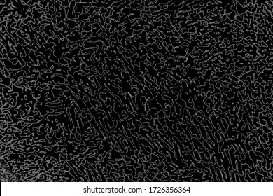 La textura gruesa de una superficie desigual llena de manchas, suciedad y arenilla. Antecedentes abstractos. Ilustración vectorial. Plantilla de superposición.