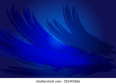 Grunge texture vector blue background