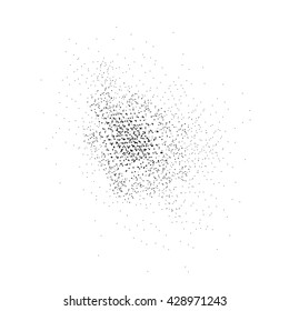 Grunge Texture. Vector effect chipped whitewash.