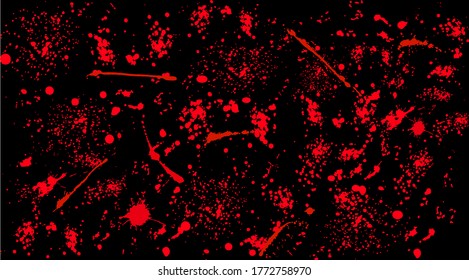 Grunge texture. Vector illustration. Black ink blow explosion. Splatter background. Grunge ink paint splats, blots and splashes. 