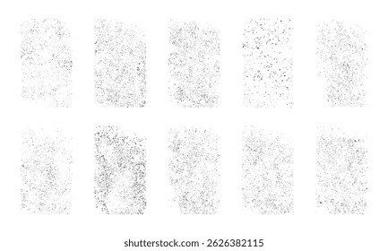 Grunge texture vector set. Distressed textures collection.
