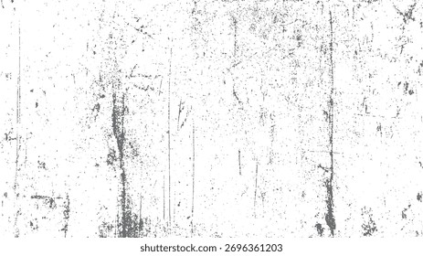 Grunge texture with vertical streak lines and scattered distressed spots. Vintage scratched surface background for retro rustic and industrial design.
