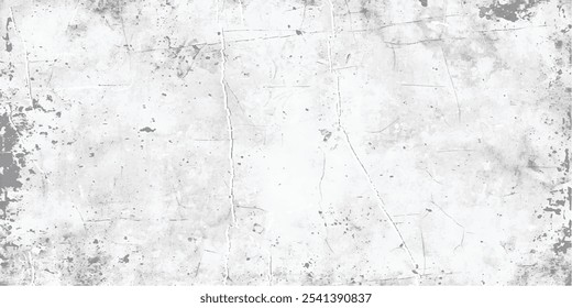 Textura grunge branca e preta. Partícula de poeira de textura abstrata e grão de poeira sobre fundo branco. Efetuar fundo antigo da textura do cimento da parede.