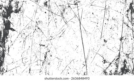 Grunge texture white and black. Old vintage vector pattern. White background on cement floor texture - concrete texture. Distressed overlay texture. Grunge background.