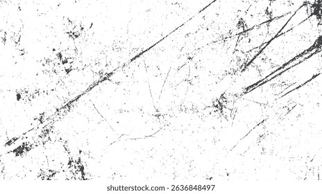 Grunge texture white and black. Old vintage vector pattern. White background on cement floor texture - concrete texture. Distressed overlay texture. Grunge background.