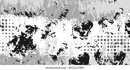 Grunge texture white and black. Sketch abstract to Create Distressed Effect. Overlay Distress grain monochrome design. Stylish modern background for different print products. Vector grunge modern
