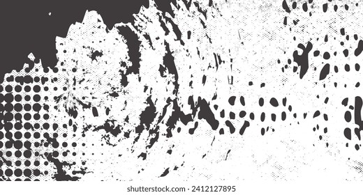 Grunge texture white and black. Sketch abstract to Create Distressed Effect. Overlay Distress grain monochrome design. Stylish modern background for different print products. Vector overlay arts