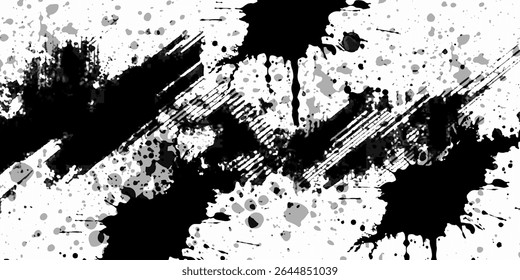 Grunge texture white and black. Sketch abstract to Create Distressed Effec Abstract texture dust particle and dust grain on white background