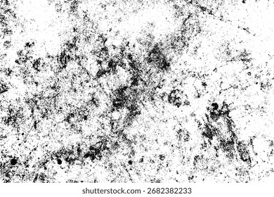 Grunge texture white and black sketch abstract to create distressed effect monochome design.