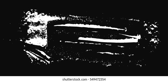 Grunge texture. White brush on black. Vector template. Urban Background. Dust Overlay Distress Grain. Hand drawn illustration. Abstract shape for your design or scrapbook. 