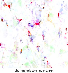 Grunge texture. White. purple, red. Seamless pattern.