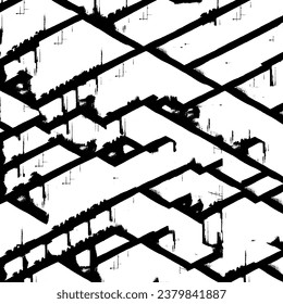 Grunge texture for your design black and white