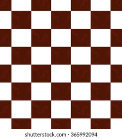 Grunge textured Argyle pattern. Abstract vector background