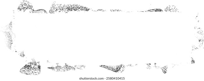 Grunge textured banner with rough edges. Halftone dots texture. Overlay grunge texture . Simply place texture over any object to create grunge effect . Banner with scratched surface for your design. 