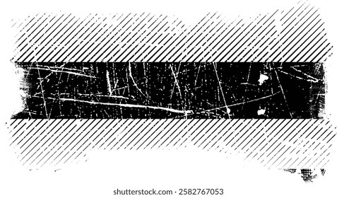 Grunge textured banner with rough edges. Halftone dots texture. Overlay grunge texture . Simply place texture over any object to create grunge effect . Banner with scratched surface for your design. 
