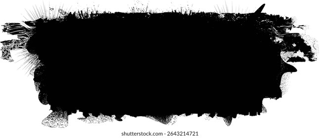 Grunge textured banner with rough edges. Speckled texture. Overlay grunge texture . Simply place texture over any object to create grunge effect . Banner with scratched surface for your design.