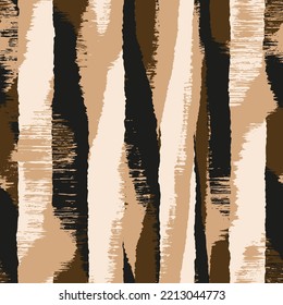 Grunge Textured Broken Striped Pattern
