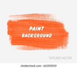Grunge textured brush paint rough acrylic background design vector. Perfect painted design for headline, logo and sale banner. 