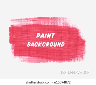 Grunge textured brush paint rough acrylic background design vector. Perfect painted design for headline, logo and sale banner. 