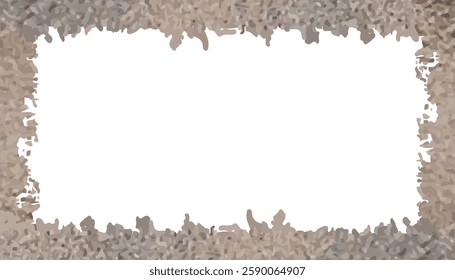 Grunge textured frame design vector