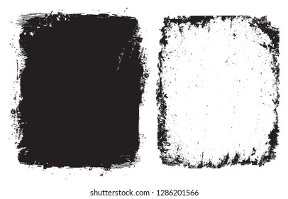 Grunge Textured Frame.Vector Distressed Background.
