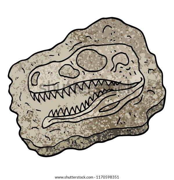 グランジテクスチャーイラストの古代の化石 のベクター画像素材 ロイヤリティフリー