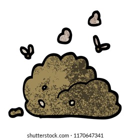 grunge textured illustration cartoon dog poo