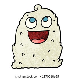 grunge textured illustration cartoon lumpy ghost
