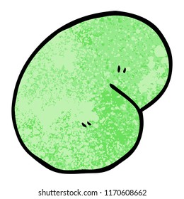 grunge textured illustration cartoon magic bean