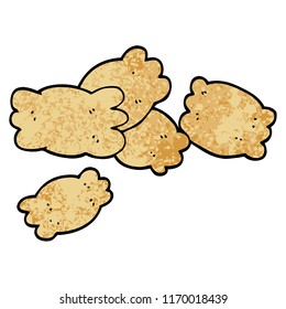 grunge textured illustration cartoon pasta