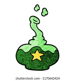 grunge textured illustration cartoon potion