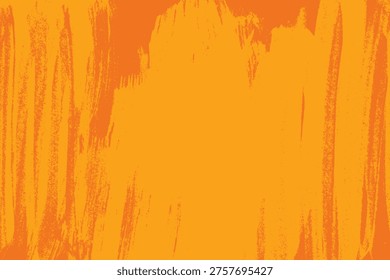 Grunge textured rough background. Orange vector distressed overlay texture. Big brush stroke smear texture backdrop. Urban hand painted smear texture for poster, cover, ads, social media
