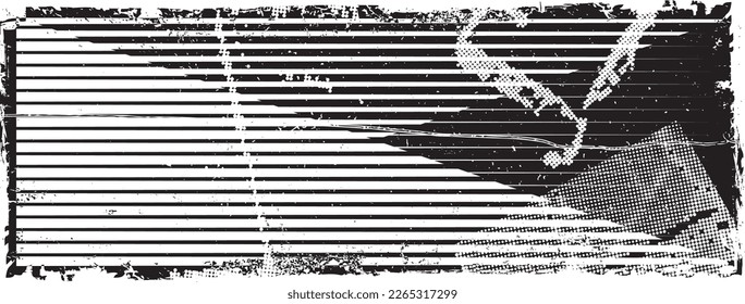 Grunge strukturierte Geschwindigkeitslinien . Vektorgrafik .Technology Logo . Design-Element. Abstrakte geometrische Form. 