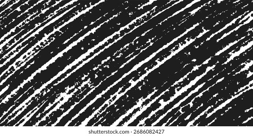 Grunge strukturierte Texthintergründe. Handpinsel Tinte pastellfarben gezeichnet chaotisch gestreift parallel diagonal schraffiert, grungy ungleichmäßig raue Streifen Striche Texturen. Schwarz weiß gestresst abstrakte Vorlage