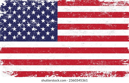 Grunge texturizado la bandera de los estados unidos.