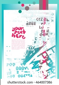 Grunge texture.Grunge vector background for text