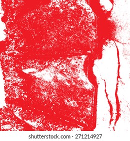 Grunge textures. Background. Vector illustration. Red.