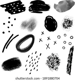 Grunge Texturen - für Design oder Scrapbook - Vektorset.