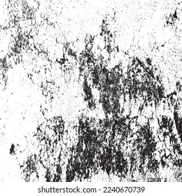 Grunge Texturen. Störungseffekt. Vektorstrukturierter Effekt. Abstrakter schwarz-weißer Hintergrund. Monochrome Textur