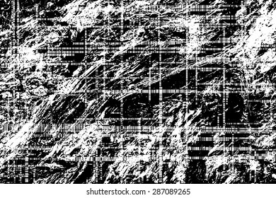 Grunge textures with overlay line effect, Vector background illustration