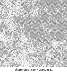 Grunge textures with overlay wave stripe line effect, Vector background illustration