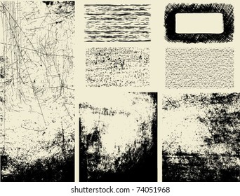 Grunge textures and overlays