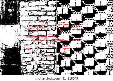 grunge textures set. background